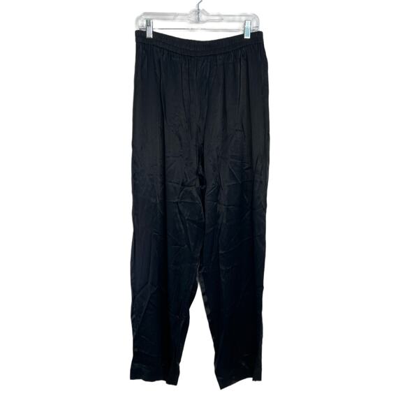 Vintage R & M Richards by Karen Wong Black Dress Palazzo Loose Pants Size 16W - Picture 4 of 7